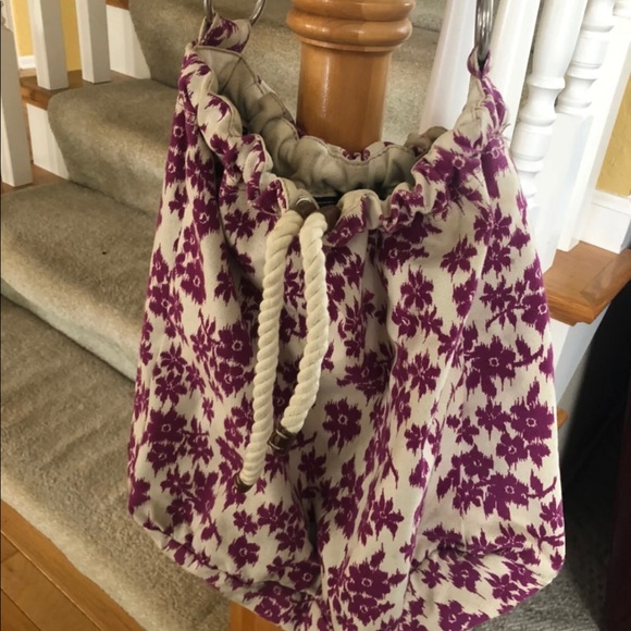 American Eagle Canvas Floral Hobo Bag - Picture 3 of 3